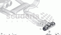 Flap actuators rear air conditioning