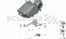 Blower, rear air conditioning