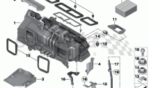 Add-on parts, heater/air conditioning