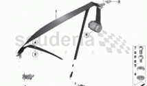 Safety belt rear