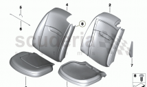 Front seat, cover / pad