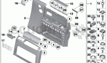 Door trim panel, front / up to 01/2009