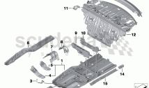Partition trunk/Floor parts