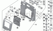 Door trim panel, rear / from 01/2009