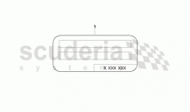 Reminder label, basic control unit DME