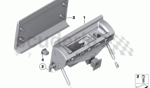 Hinged compartment, door trim panel