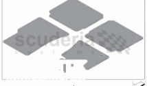Set of floor mats Velours
