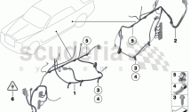 Door cable harness