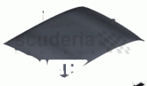 Headlining, perforated leather