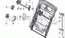 Seat, rear, electrical system and drives