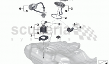 Fuel filter/pump/fuel level sensor