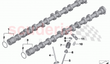 Valve timing gear camshaft valves