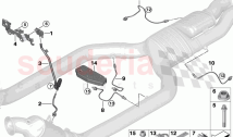 Petrol partic filter sens mounted parts