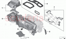 Housing parts heater and air condit