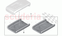 Retrofit kit Leather Coloured Key Back