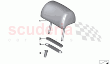 Rear seat head restraint