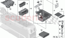 Storage compartment centre console