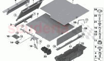Trim panel trunk floor