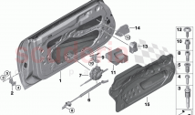Front door hinge door brake