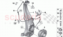 Carrier wheel bearing front