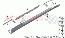 Cover door sill wheel arch