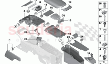 Mntg parts centre console rear comp