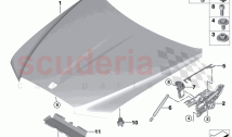 Bonnet mounted parts