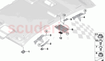 Mounting parts roofliner