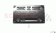 Vehicle ID number badge per order