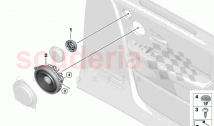 Single parts f front door loudspeaker