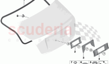 Rear lid mounting parts