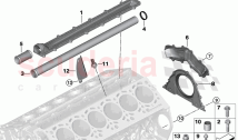Engine block mounting parts
