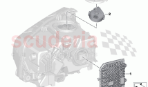 Single parts headlight electronics