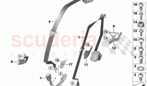Safety belt rear