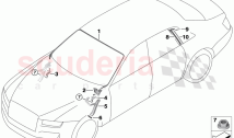 Glazing mounting parts