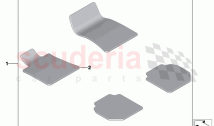 Lambskin floor mats