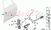 Locking system door rear