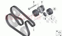Belt Drive Water Pump Alternator