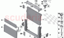 Mounting parts f radiator