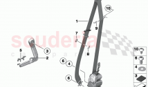 Seat belt REMA front