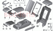 Rear seat centre armrest