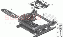 Seat front seat frame