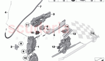 Locking system door rear