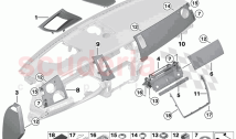 Mounting parts instrument panel top