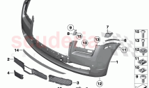 Trim panel front