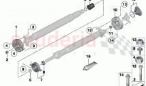 Flexible discs centre mount insert nut