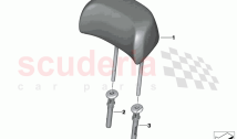 Rear seat head restraint