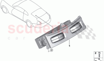 Operating unit automatic rear cabin A C
