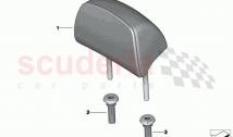 Rear seat head restraint