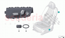 Seat adjustment switch front